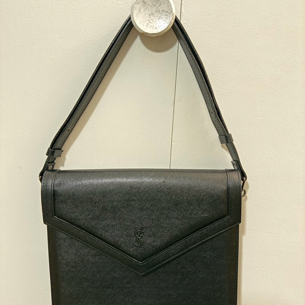 Yves Saint Laurent Dark Green Shoulder Bag